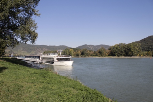 the Danube and cruise boat