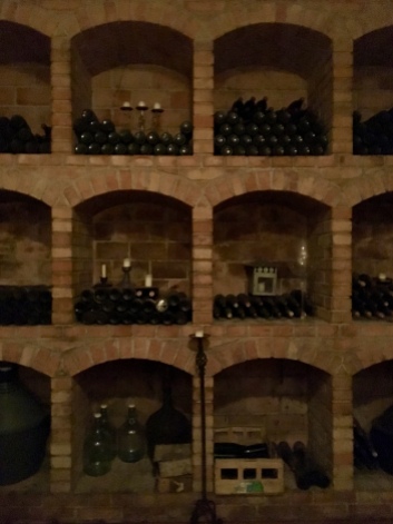the wine cellar