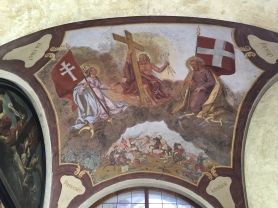 frescos at the Loreta