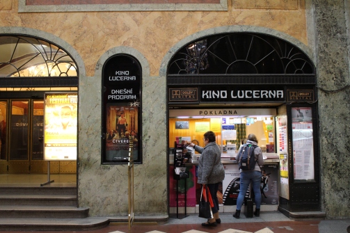 Prague cinema in Lucerna Arcade